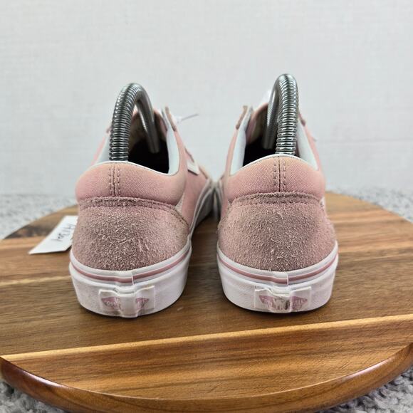 Vans Old Skool Pink White Casual Athletic Daily Y2K Sneakers Womens 7 - Picture 2 of 12